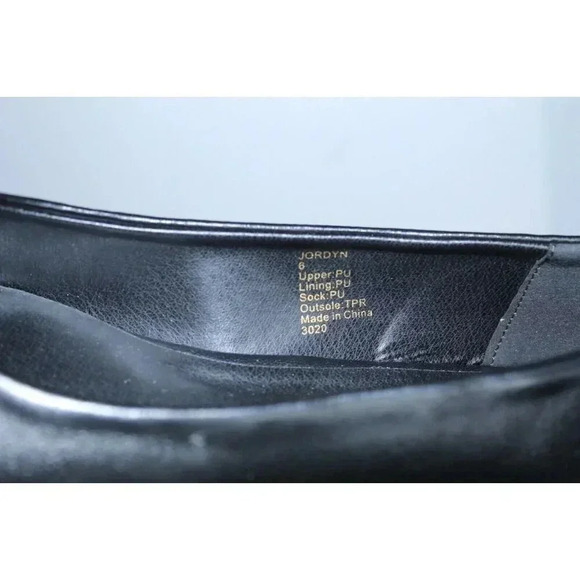 Madden Girl Jordyn Black Faux Leather Slide On Embellished Women's Shoe size 6 - Picture 10 of 12